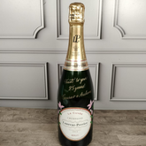 Hand Calligraphy on Beverage Bottle