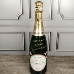 Hand Calligraphy on Beverage Bottle