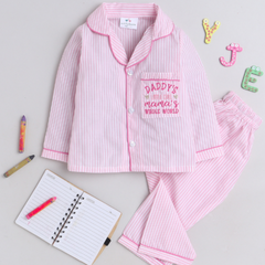 Pink Kids Nightsuit Daddy's Girl