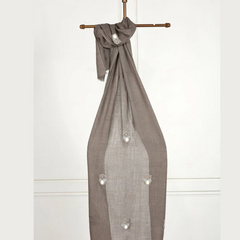 Fine Wool Embroidered Stole