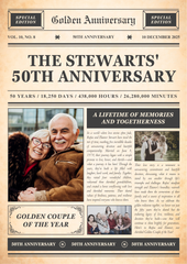 Personalized Newspaper for Milestone Birthday/Anniversary