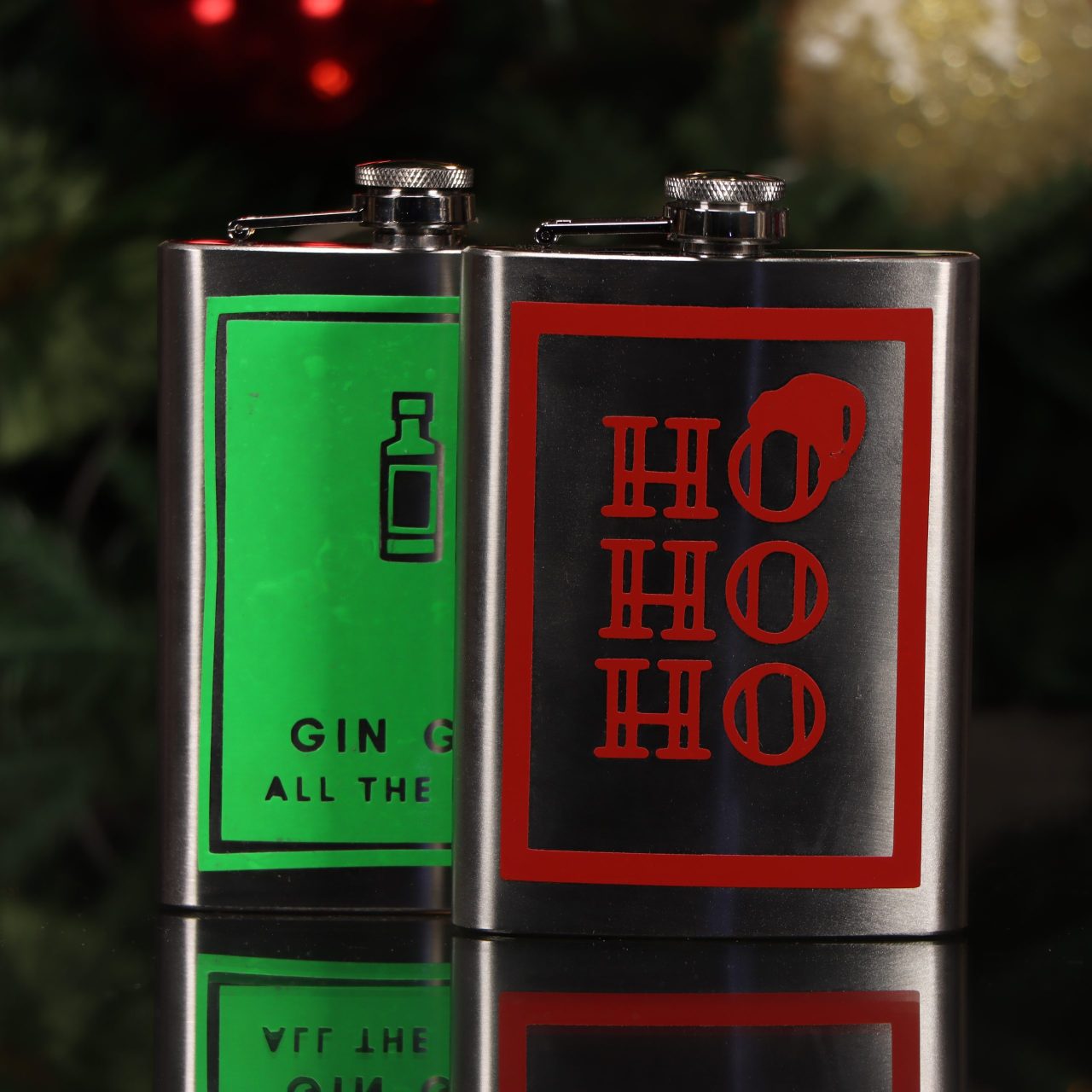 Christmas Hip Flask