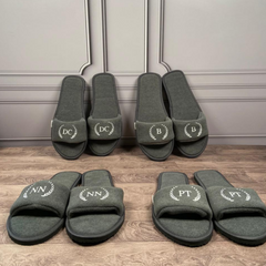 Monogrammed House Slippers (Open Toe)