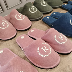 Monogrammed House Slippers (Closed toe)