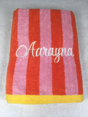 Monogrammed Kids Beach/Pool Towel