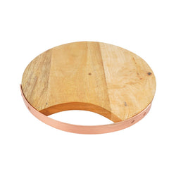 Wooden Cheese Platters with Cheese Knives Set