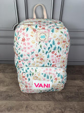 Monogrammed Toddler Backpack (Floral)