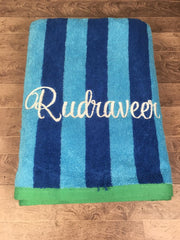 Monogrammed Kids Beach/Pool Towel