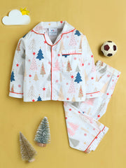 Christmas Tree Cotton Nightsuit Kids