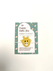 Crochet Giraffe Rakhi for Kids